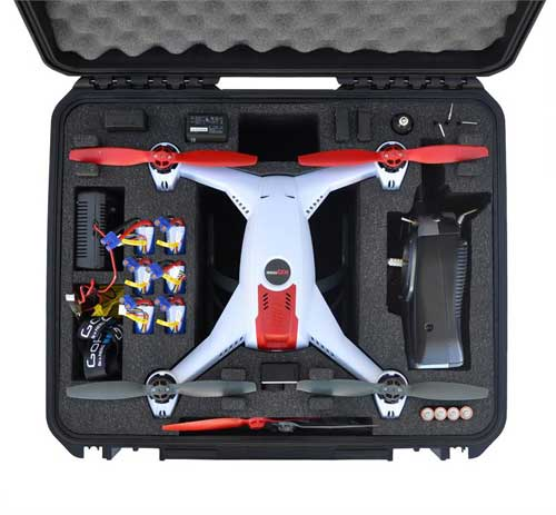 GO PROFESSIONAL CASES E-FLITE BLADE 350 QX/GOPRO HARD CASE - SN Hobbies GO PROFESSIONAL CASES E-FLITE BLADE 350 QX/GOPRO HARD CASE - SN Hobbies